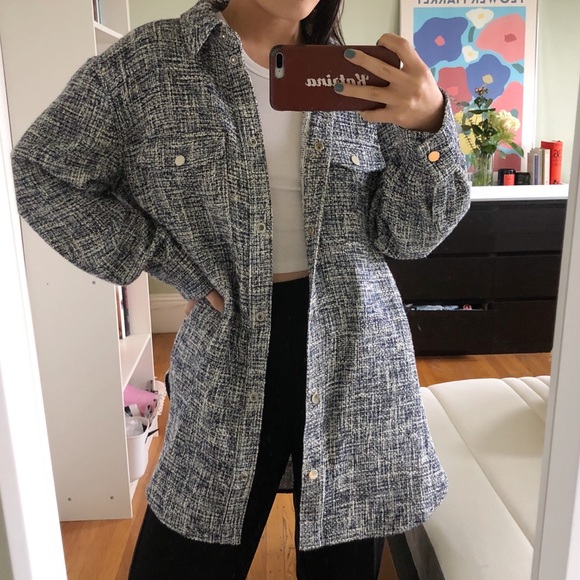 & Other Stories Jackets & Blazers - Multicolored blue & other stories shacket